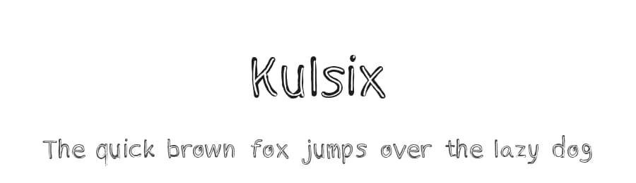 Kulsix by Hafatype — Script Handwritten Font