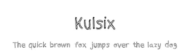 Kulsix by Hafatype — Script Handwritten Font