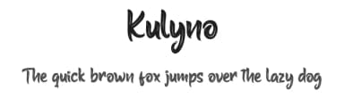 Kulyno by productype.com — Script Handwritten Font — thumbnail 1