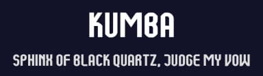 Kumba by AukimVisuel — Sans Serif Font — thumbnail 2