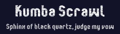 Kumba Scrawl by AukimVisuel — Sans Serif Font — thumbnail 2