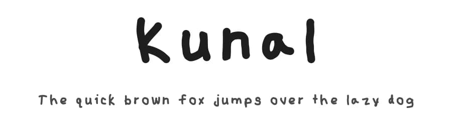 Kunal by Kunal — Script Handwritten Font