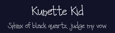 Kunette Kid by Ali Hamidi — Script Handwritten Font — thumbnail 2
