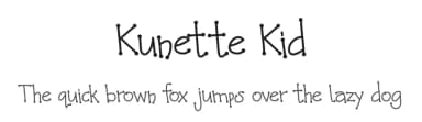Kunette Kid by Ali Hamidi — Script Handwritten Font — thumbnail 1