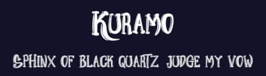 Kuramo by Sakadang Keos — Script Handwritten Font — thumbnail 2