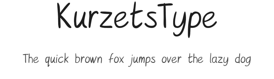 KurzetsType by Moti Novo — Script Handwritten Font