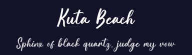 Kuta Beach by Bluestype Studio — Script Handwritten Font — thumbnail 2