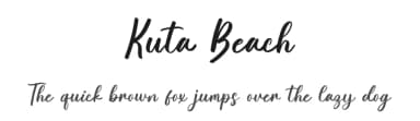 Kuta Beach by Bluestype Studio — Script Handwritten Font — thumbnail 1