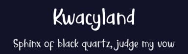 Kwacyland by 7NTypes — Script Handwritten Font — thumbnail 2