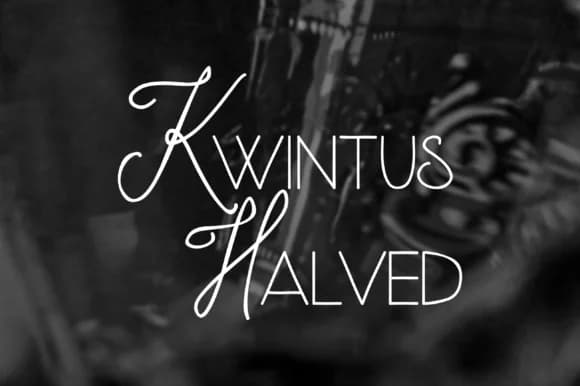 Kwintus Halved Font by sabanovicid — Script Handwritten Font