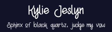 Kylie Jeslyn by Fandi Kurniawan — Script Handwritten Font — thumbnail 2