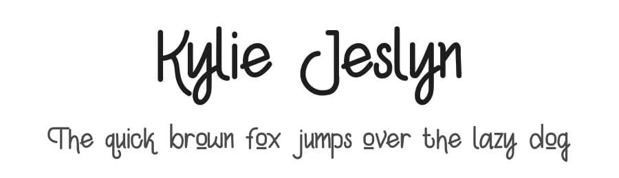 Kylie Jeslyn by Fandi Kurniawan — Script Handwritten Font