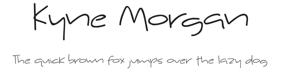 Kyne Morgan by Brittney Murphy Design — Script Handwritten Font