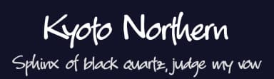 Kyoto Northern by 38.lineart — Script Handwritten Font — thumbnail 2