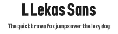 L Lekas Sans by wepfont.com — Sans Serif Font — thumbnail 1