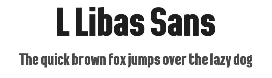 L Libas Sans by wepfont.com — Sans Serif Font