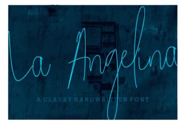 La Angelina Font by GUILTYPE — Script Handwritten Font — thumbnail 1
