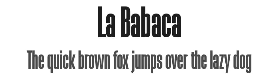 La Babaca by deFharo — Sans Serif Font