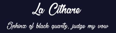 La Cithare by dcoxy - Greg Medina — Script Handwritten Font — thumbnail 2