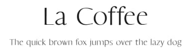 La Coffee by creativetacos — Sans Serif Font — thumbnail 1