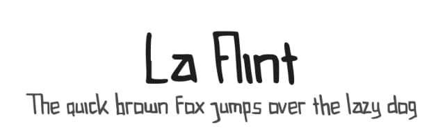 La Flint by Ntorial Studio — Script Handwritten Font