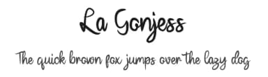 La Gonjess by Farz Studio — Script Handwritten Font — thumbnail 1