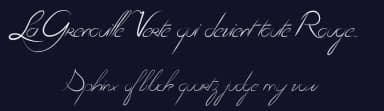 La Grenouille Verte qui devient toute Rouge... by Maelle.K | Thomas Boucherie — Script Handwritten Font — thumbnail 2