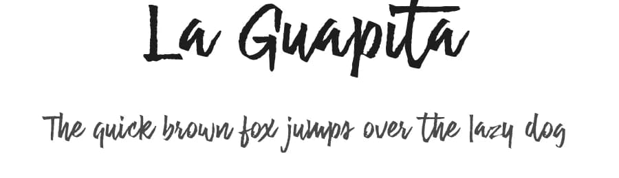La Guapita by StereoType — Script Handwritten Font