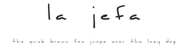 La Jefa by Lauren Ashpole — Script Handwritten Font — thumbnail 1
