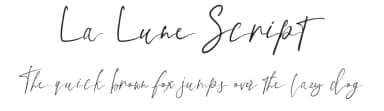 La Lune Script by The Ocean Studio - Laire Banyu Sandi Pawenang — Script Handwritten Font — thumbnail 1
