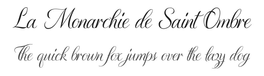 La Monarchie de Saint Ombre by BlackFridayFont FMF — Script Handwritten Font