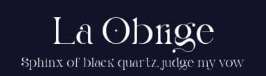 La Obrige by Hishand Studio — Sans Serif Font — thumbnail 2