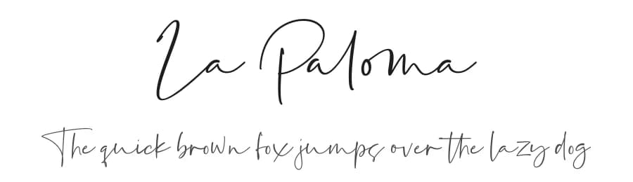 La Paloma by Fikryal studio — Script Handwritten Font