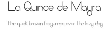 La Quince de Mayra by Michael Muranaka — Sans Serif Font — thumbnail 1