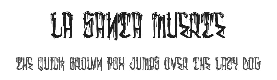 La Santa Muerte by Woodcutter — Script Handwritten Font