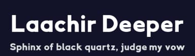 Laachir Deeper by Laachir Deeper — Sans Serif Font — thumbnail 2