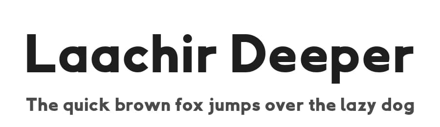 Laachir Deeper by Laachir Deeper — Sans Serif Font