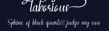 Laborious by Calligraphy Fonts — Script Handwritten Font — thumbnail 2