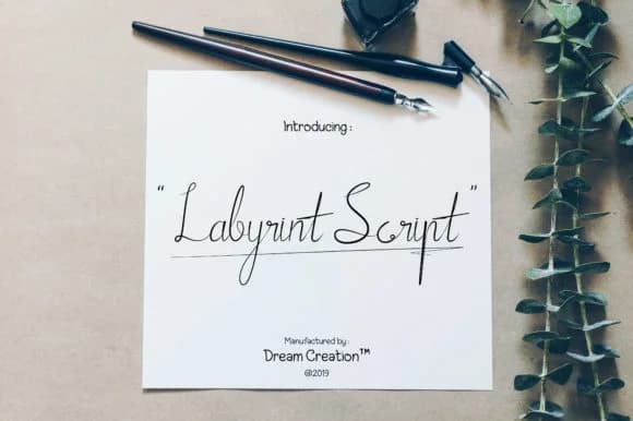 Labyrint Script Font by Imaginiac — Script Handwritten Font