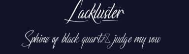 Lackluster by RaisProject — Script Handwritten Font — thumbnail 2