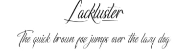 Lackluster by RaisProject — Script Handwritten Font — thumbnail 1