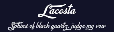 Lacosta by Måns Grebäck — Script Handwritten Font — thumbnail 2