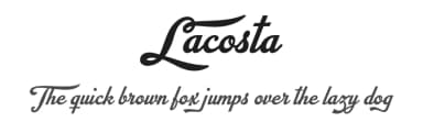Lacosta by Måns Grebäck — Script Handwritten Font — thumbnail 1
