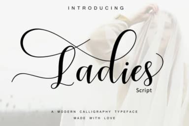 Ladies Font by Moly Mol — Script Handwritten Font — thumbnail 1
