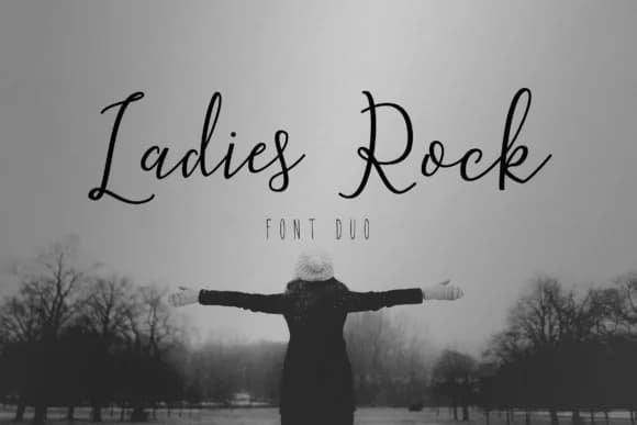 Ladies Rock Duo Font by Firtana — Script Handwritten Font