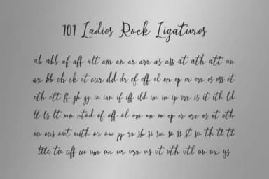 Ladies Rock Duo Font by Firtana — Script Handwritten Font — thumbnail 8