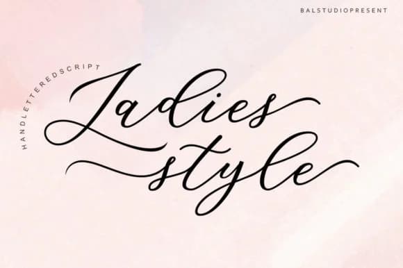 Ladies Style Font by Bal Studio — Script Handwritten Font