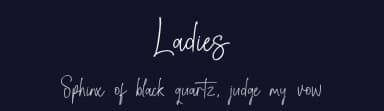 Ladies by Creaditive Design — Script Handwritten Font — thumbnail 2