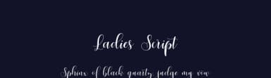 Ladies Script by Moly Mol — Script Handwritten Font — thumbnail 2