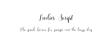 Ladies Script by Moly Mol — Script Handwritten Font — thumbnail 1